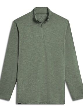 NWT Anetik Men’s Low Pro Tech L/S Quarter Zip Heather Green Sz 2XL
